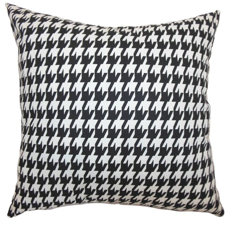 The Pillow Collection Houndstooth Pillow Cover Wayfair